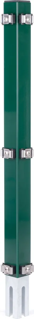 Poteau de clôture 80 cm Alberts Erhard vert pour délimitation 60x60 mm