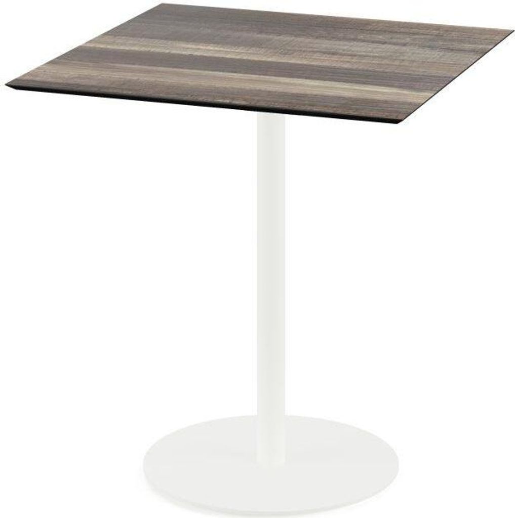 Tisch Urban Stahl HPL Weiß 70 x 70 x 73,5 cm Tropical.