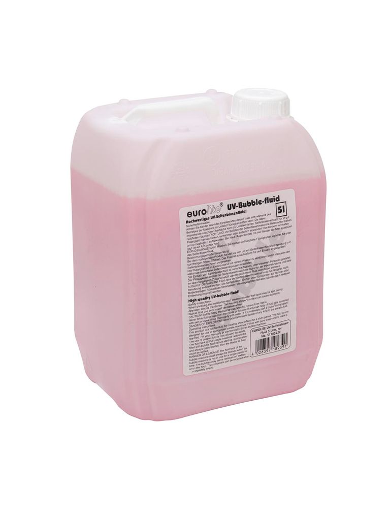 EUROLITE UV-Seifenblasenfluid 5l rot Produktbild 