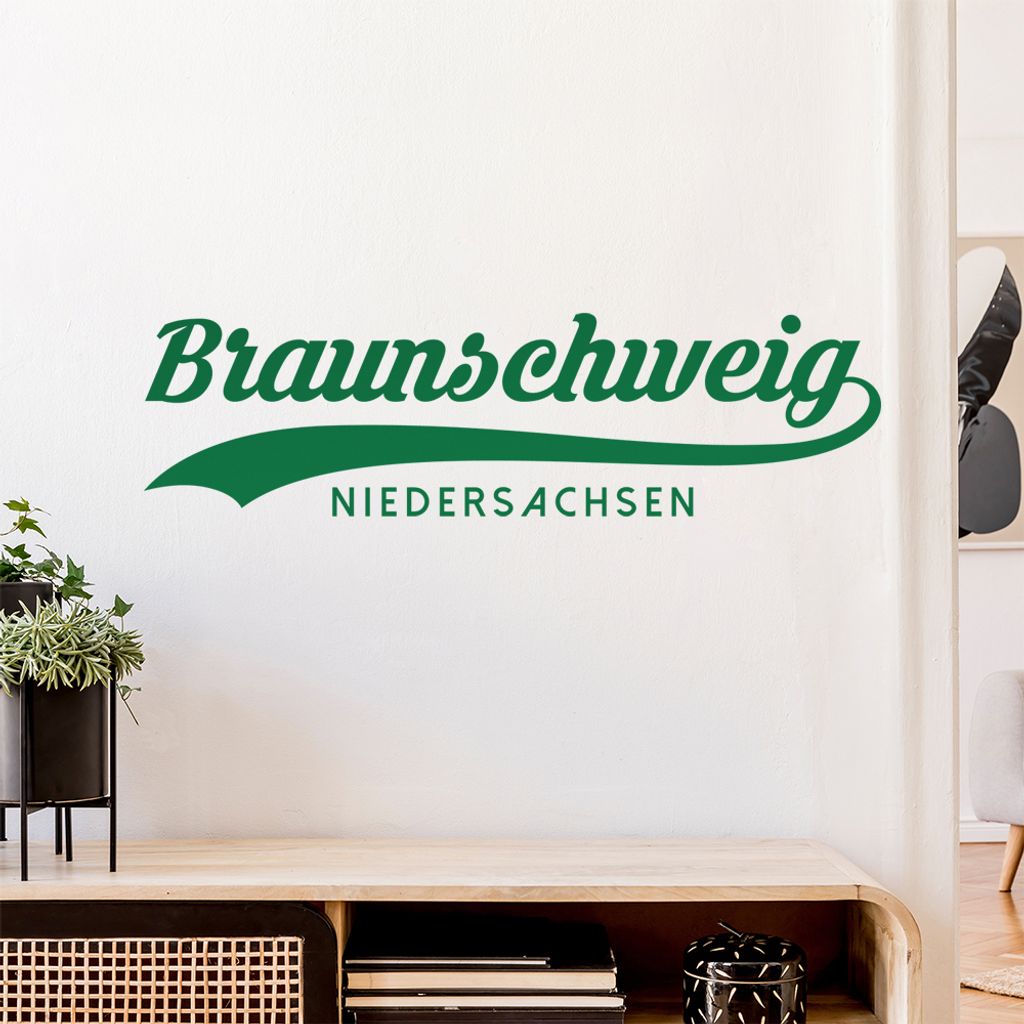 Braunschweig Niedersachsen Wandtattoo Wandaufkleber Wall Sticker - Dekoration, Küche, Wohnzimmer, Schlafzimmer, Badezimmer
