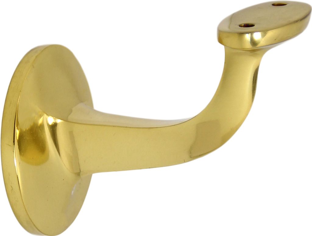 Handlaufhalter HLH 4542 Messing poliert gerade Auflage Handlaufträger Stütze