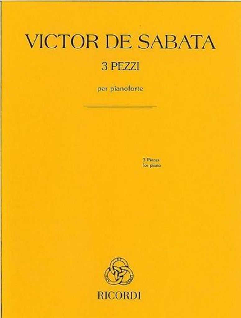 Sabata3 pezzi per pianoforte Klavier