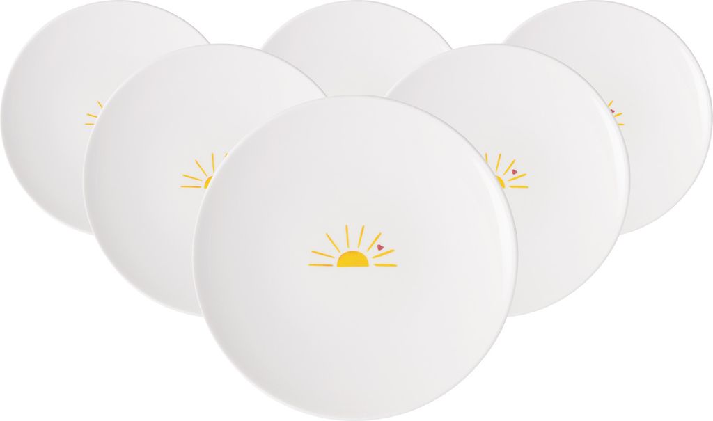 Villeroy & Boch With Love Frühstücksteller ø 21,2 cm Hello Sunshine 6er Set