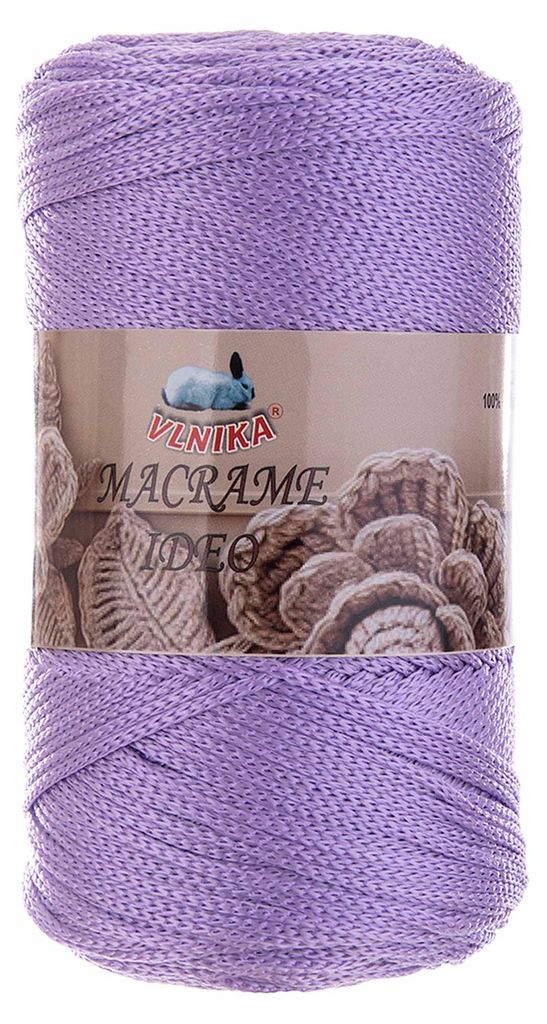 250g Strickgarn Macrame Ideo Unifarben Makramee Häkelgarn Produktbild 