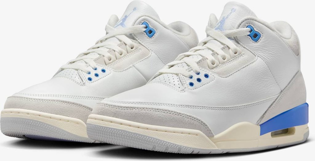 Nike Air Jordan 3 Retro "Lucky Shorts Blue" Blau, Größe: 39