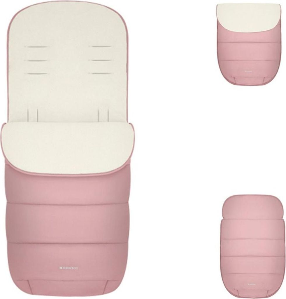 Kikkaboo Fußsack Classic für Kinderwagen Fleece Reißverschluss wasserabweisend pink