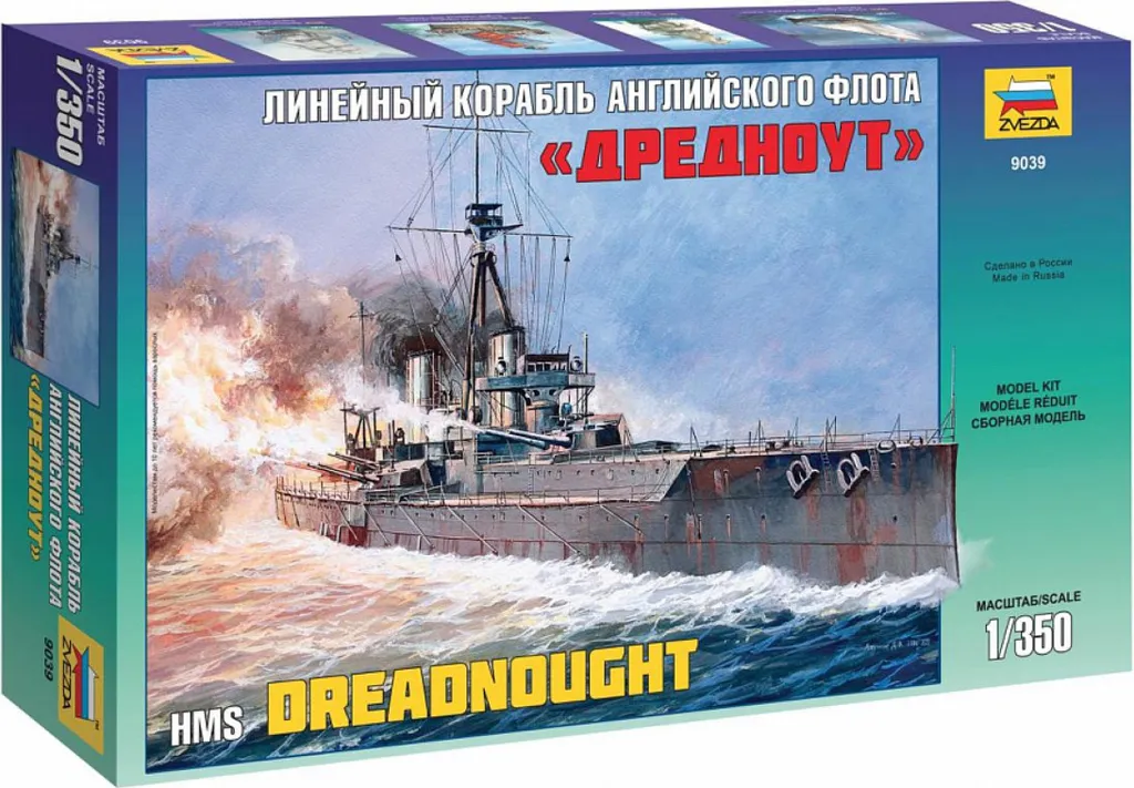 Modélisme Naval WWII Dreadnought 1:350 à Construire soi-même Zvezda