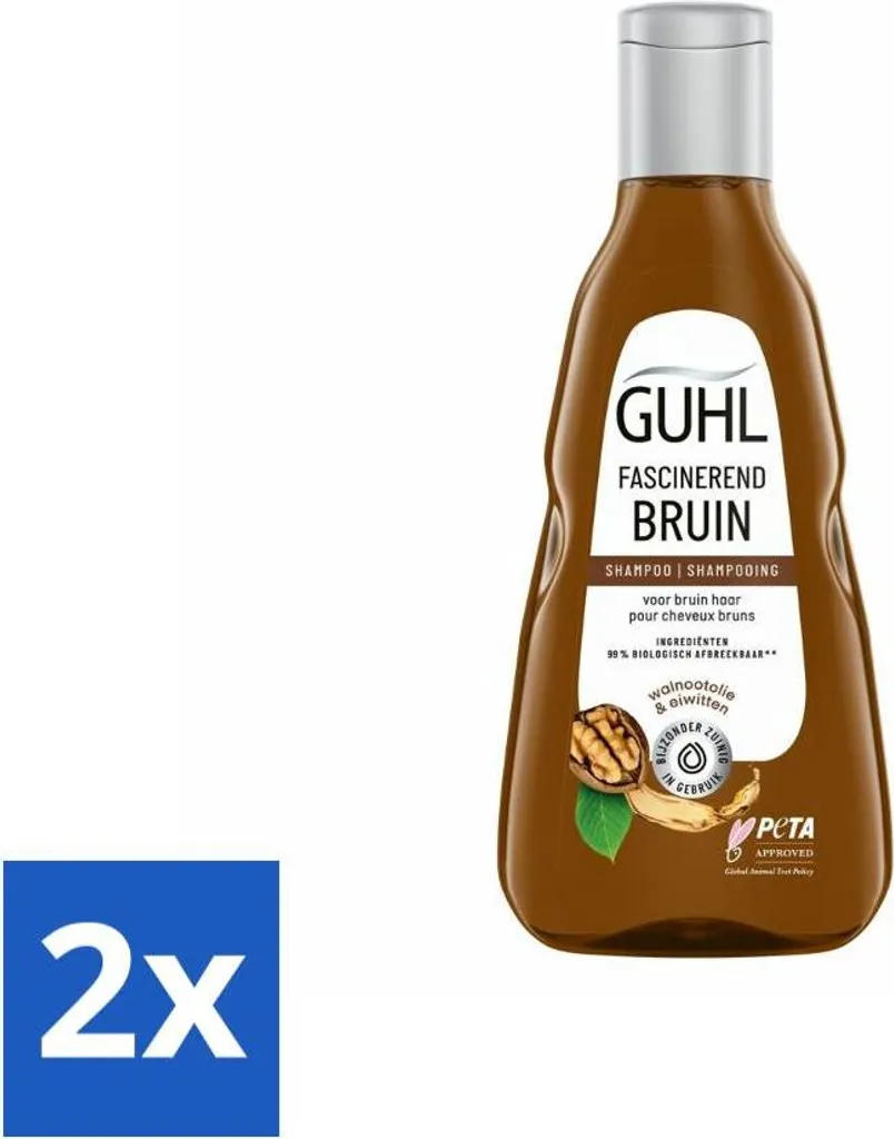 Guhl Shampoo Colorshine Brown 2 pezzi - Riflessante Castano Intenso