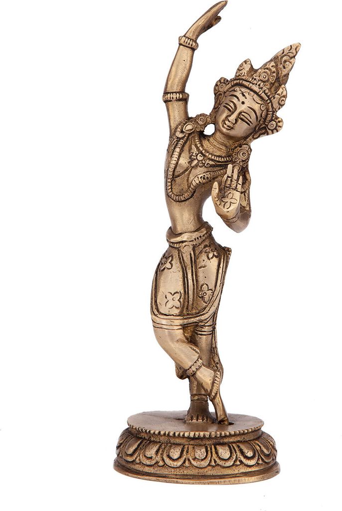 Mahadevi Statue, Messing ca. 20 cm