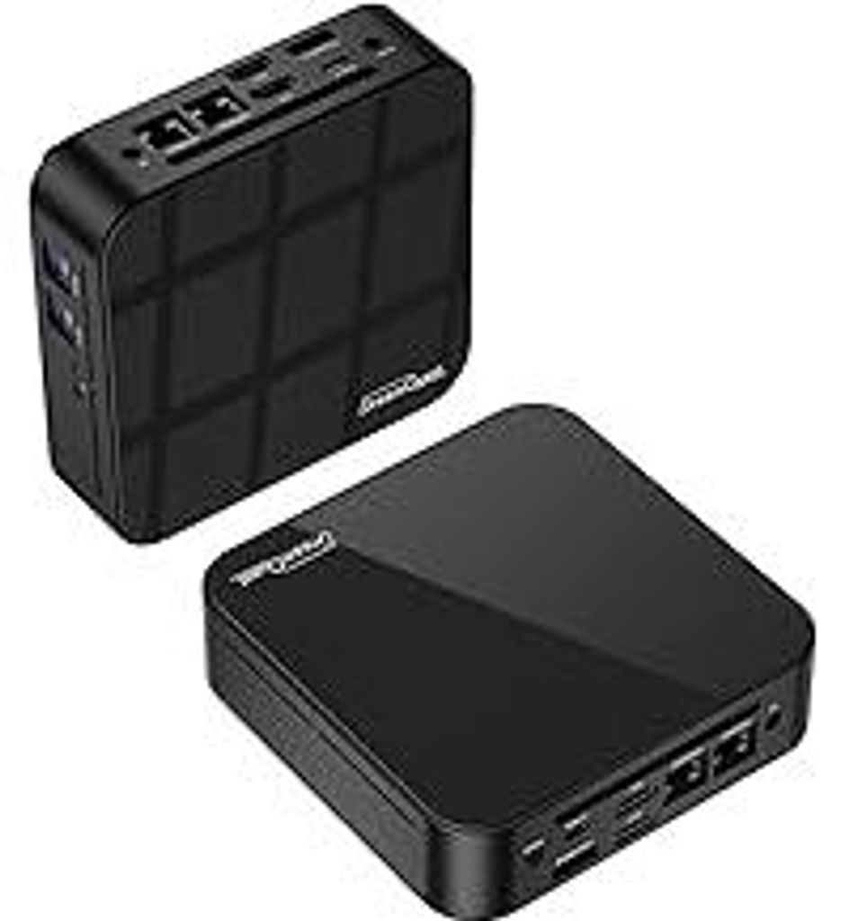 DreamQuest Mini PC Windows 11 Pro 16GB DDR4 512GB M.2 SSD Intel N95 (bis zu 3.4Ghz) Micro Desktop Computer mit HDMI/2x LAN/WiFi 5/BT 5/4xUSB3.2 fü...