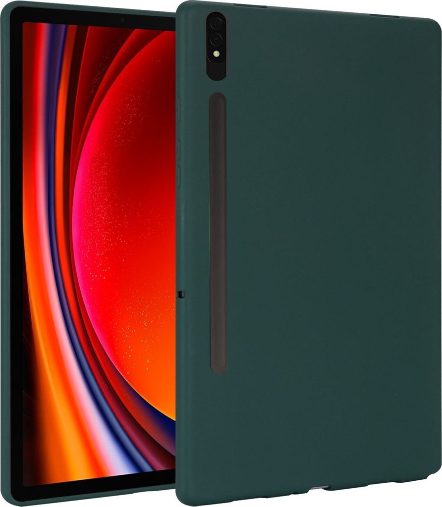 Für Samsung Galaxy Tab S10 Plus / S9 Plus FE Plus / S8 Plus TPU Silikon Hülle Ultra dünn Cover Dunkelgrün
