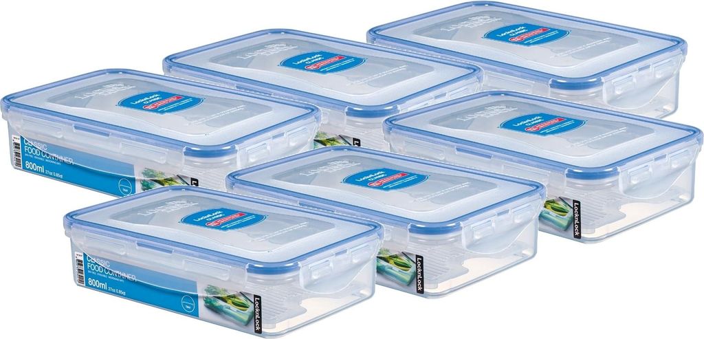Lock & Lock - Contenedor hermético rectangular; 800 ml; Imagen del producto 