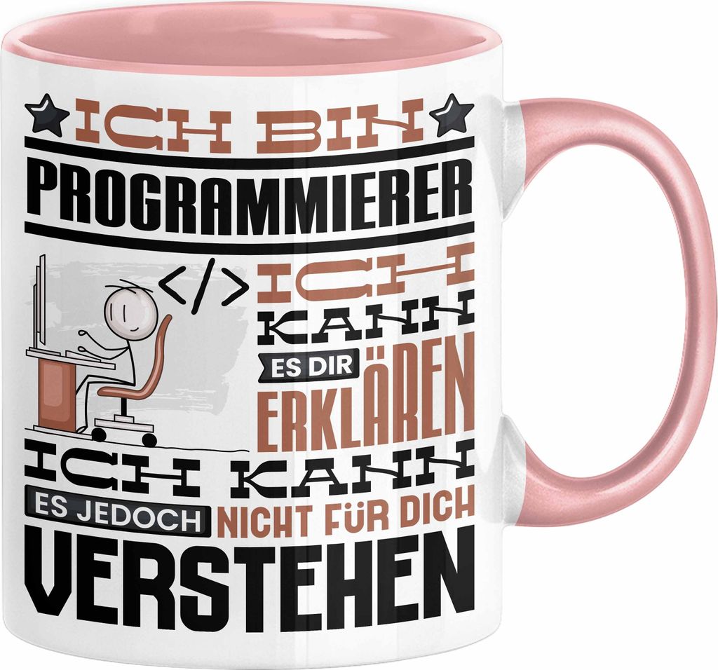 Programmierer Geschenk Tasse Geschenkidee für Programmierer Geburtstag Lustiger Spruch Ich Bin Programmierer Ich Kann Es Dir Erklären Aber Nicht ...