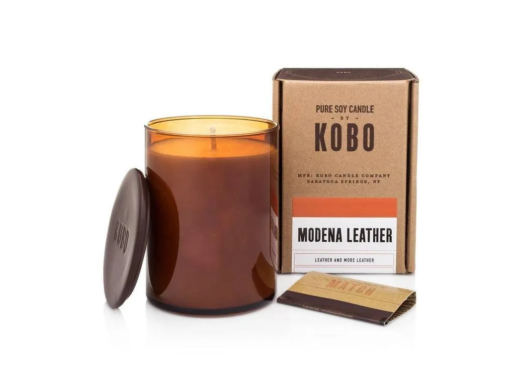 Candela Profumata KOBO Modena Leather - Profumo di Cuoio e Storia
