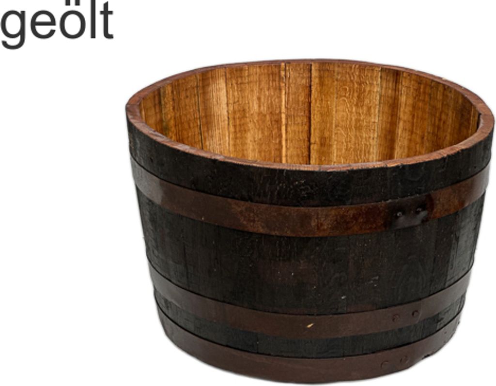 D 65cm - Halbes originales schottisches Whiskyfass