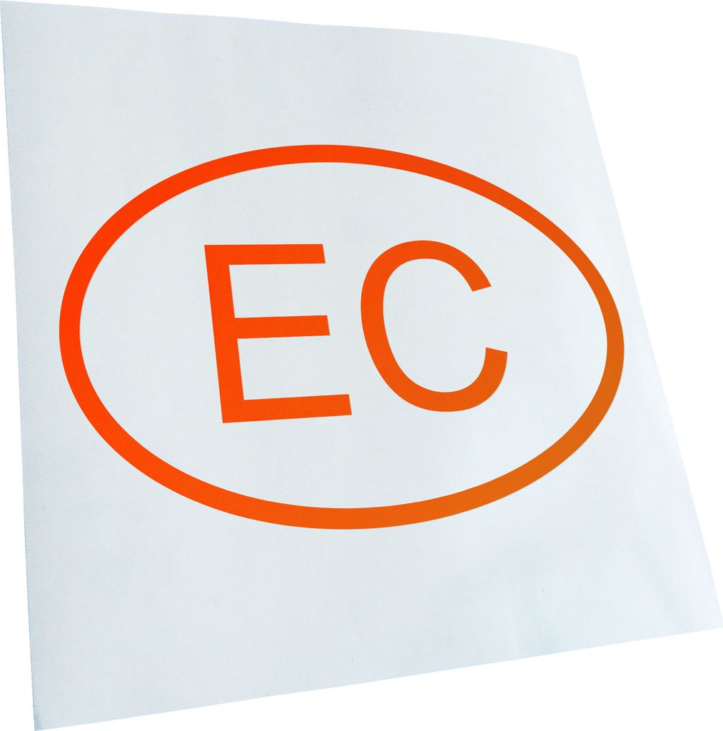 Kiwistar - Autoaufkleber - Ecuador EC Heckscheibe - Aufkleber für Auto Kfz Fahrrad, LKW, Truck Mofa