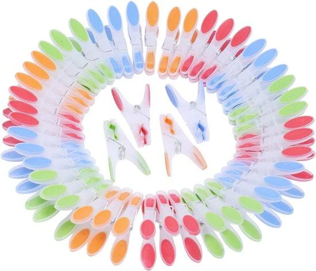 Allecto Plus Set de 72 Pinces à Linge Extra Larges Clips à Haute Résistance - 3
