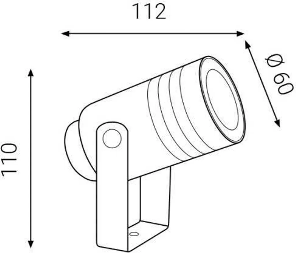 Spot extérieur orientable NAVY avec piquet de sol anthracite IP65 - 10