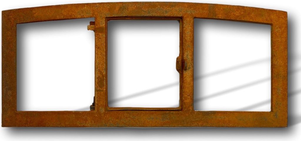 Stallfenster Eisenfenster zum Öffnen Scheunenfenster Rost Eisen 63cm Antik-Stil