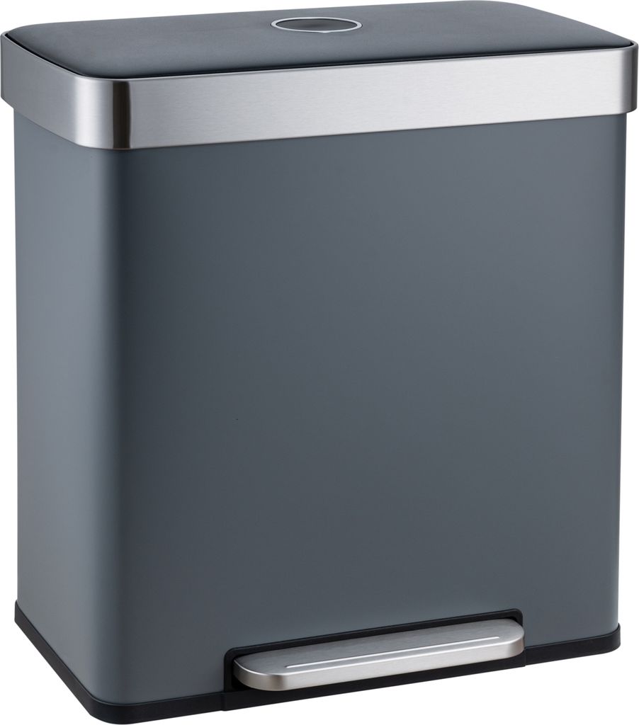 SVITA LT2X30 Mülleimer 60l Treteimer 2 Fächer mit Deckel Produktbild 