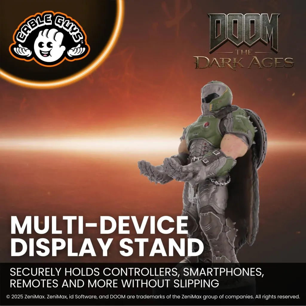 Figurine Support Manette Gaming Doom Slayer Cable Guys Taille Unique