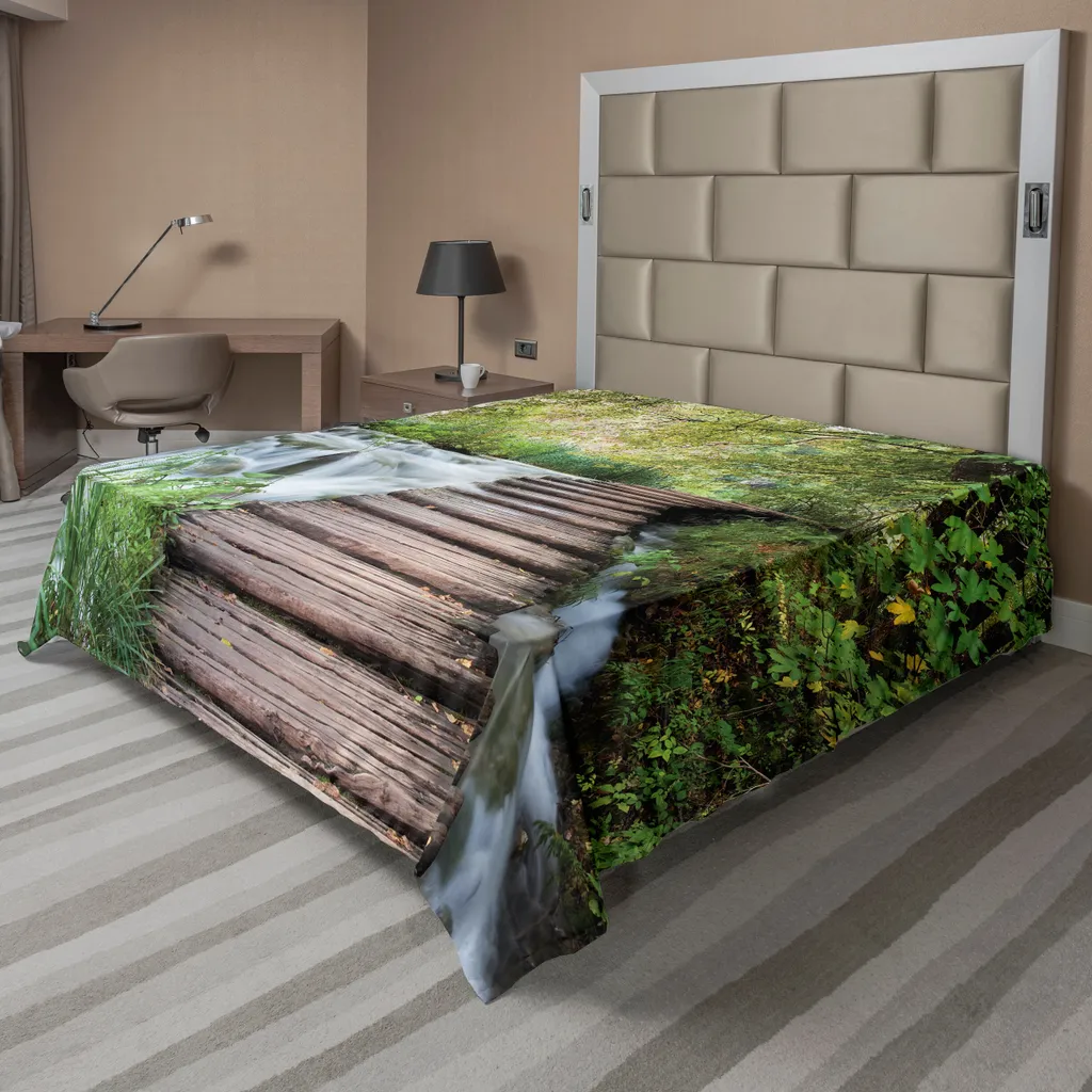 Drap de lit anti-plis Jungle douce pour literie décorative 275x260 cm