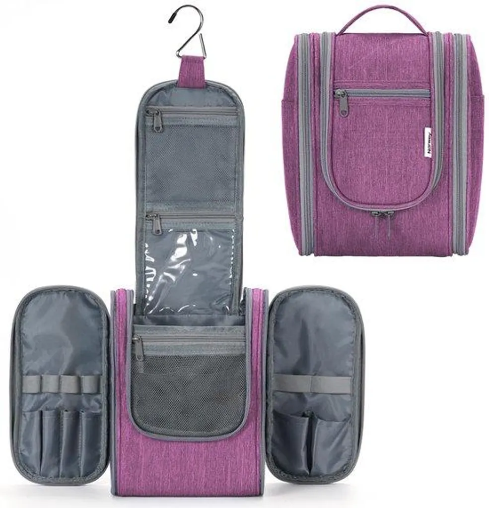 Petites trousses de toilette femme imperméables et légères - Lot de 2