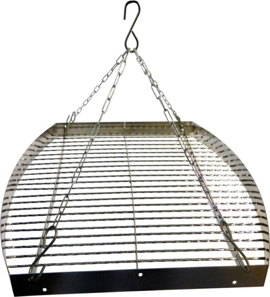 Best Sporting Schwenk-Grillrost mit Aufhängungs-Kette, Durchmesser ca. 70 cm, Edelstahl