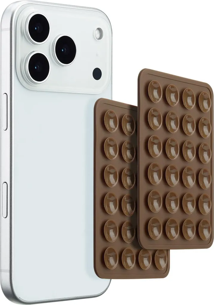 Supporto Ventosa Telefono Selencia Marrone Moka - Set 2 Pezzi Casa