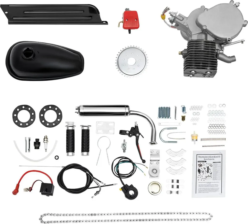 Motoriser son vélo avec un kit moteur essence 100cc complet 2 temps