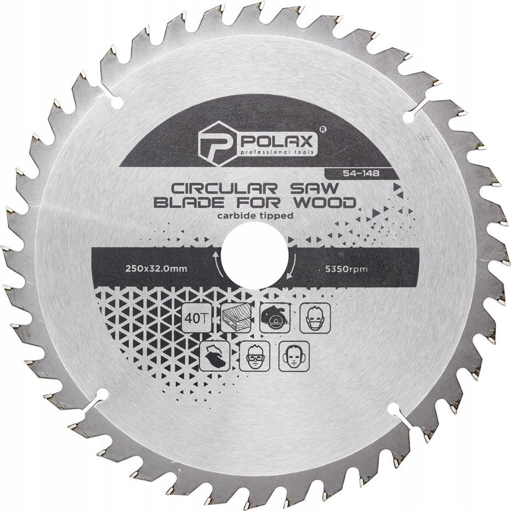 Sägeblatt für Holz 250 x 32,0/30,0 40Т Polax Produktbild 