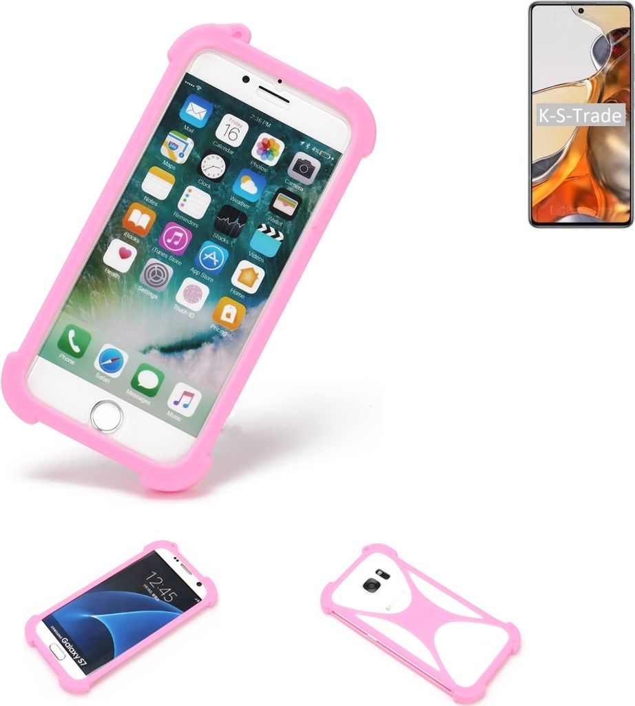 K-S-Trade Handy Hülle kompatibel mit Xiaomi 11T Schutz Hülle Bumper Silikon Schutz Hülle Cover Case Silikoncase Silikonbumper TPU Softcase