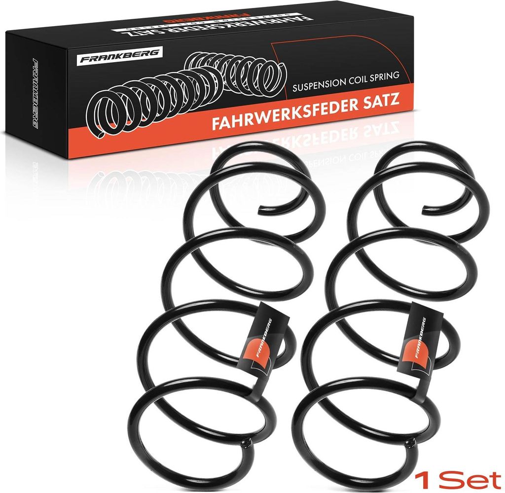 Frankberg 2x Fahrwerksfeder Vorderachse für Fiat Punto 188 Punto Kasten/Schrägheck 1.2L 1.4L 2003-2012