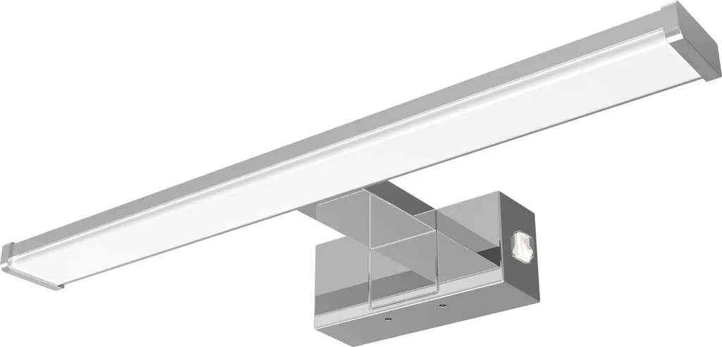 Kalb Lampe Miroir Chromée 500 mm avec Interrupteur Intégré Blanc Neutre