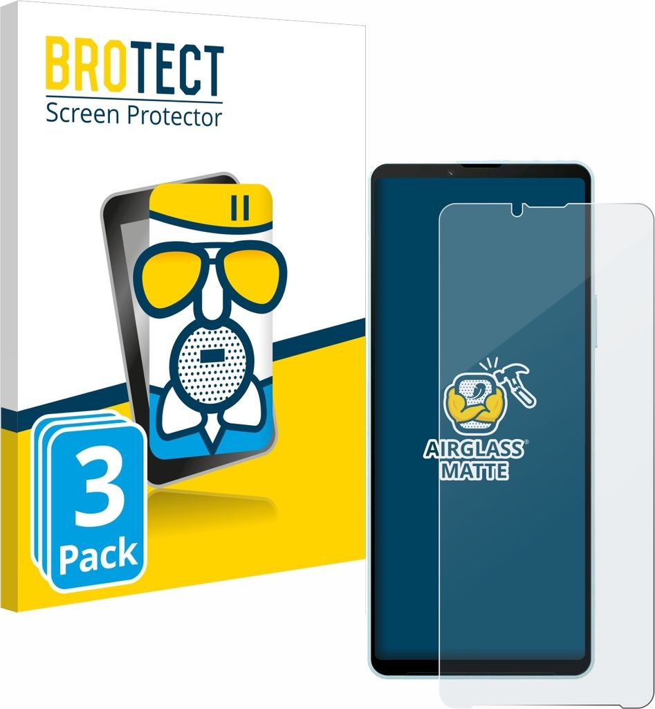 3x BROTECT Entspiegelungs Schutzglas für Sony Xperia 10 VI Schutzfolie Panzer Folie Glas Display Schutz matt