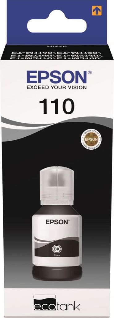 The image shows the packaging of an Epson ink bottle.