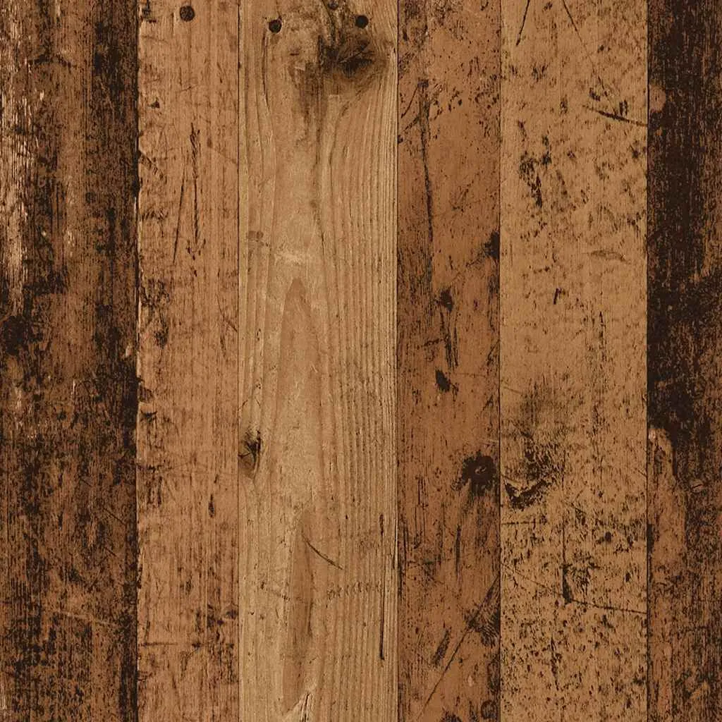 Colonna Bagno Effetto Legno Vecchio 30x30x100 cm Mobile Contenitore - 10