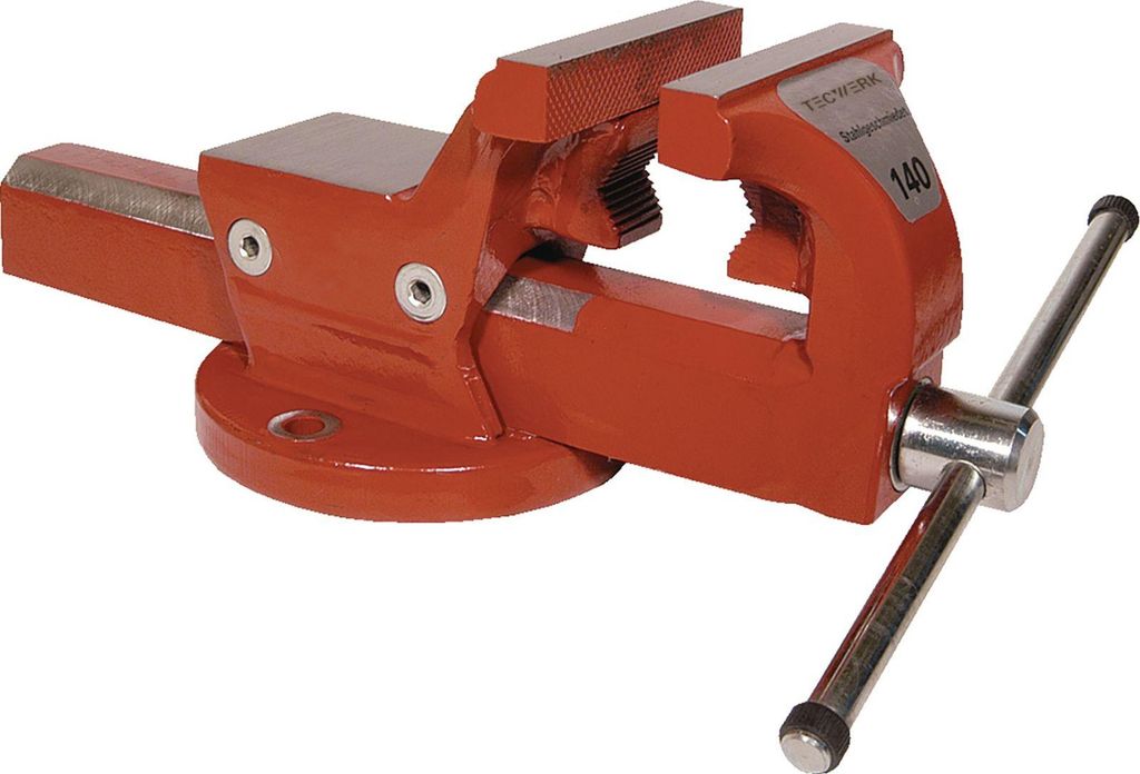 Tecwerk Parallelschraubstock mit Rohrspannbacken - 1 Stk.