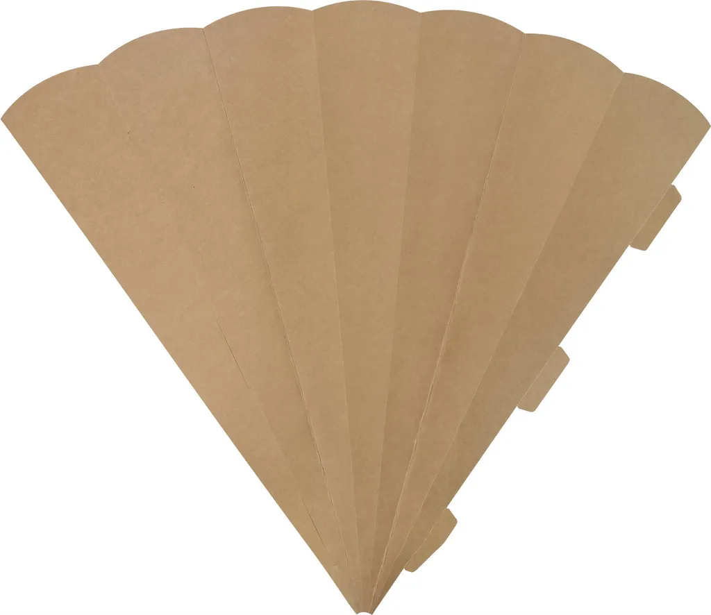 Cornet de Scolarité Hexagonal 69cm Kraft Naturel Heyda à Personnaliser