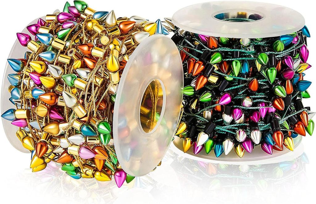 65.6 ft Dollhouse Lights Fake Light String Dollhouse Decorations Miniature Light String for Christmas Crafts Furniture Accessories String Lights Do...