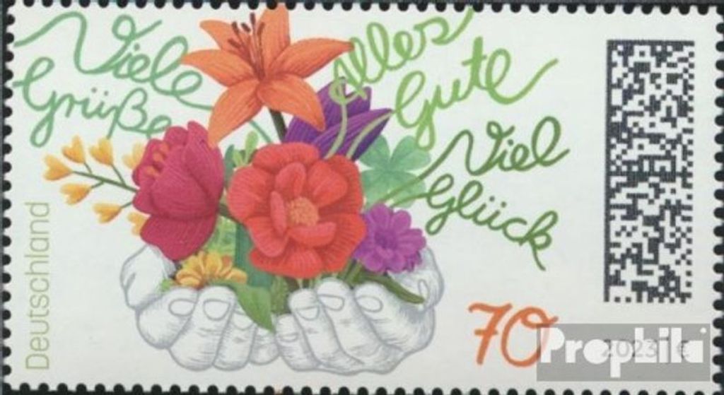 Briefmarken BRD 2023 Mi 3755 (kompl.Ausg.) postfrisch Blumengruß