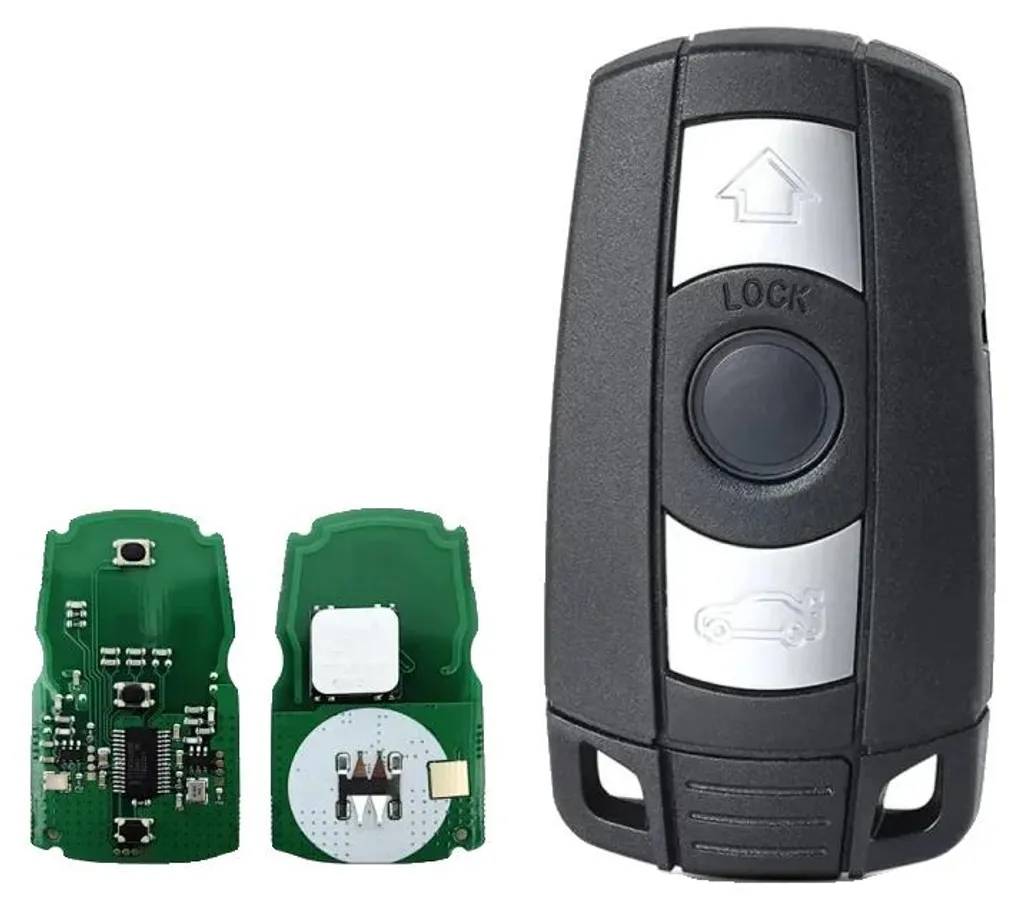 Smart Key 3 boutons 433 MHz ID46 : clé de remplacement avec lame vierge