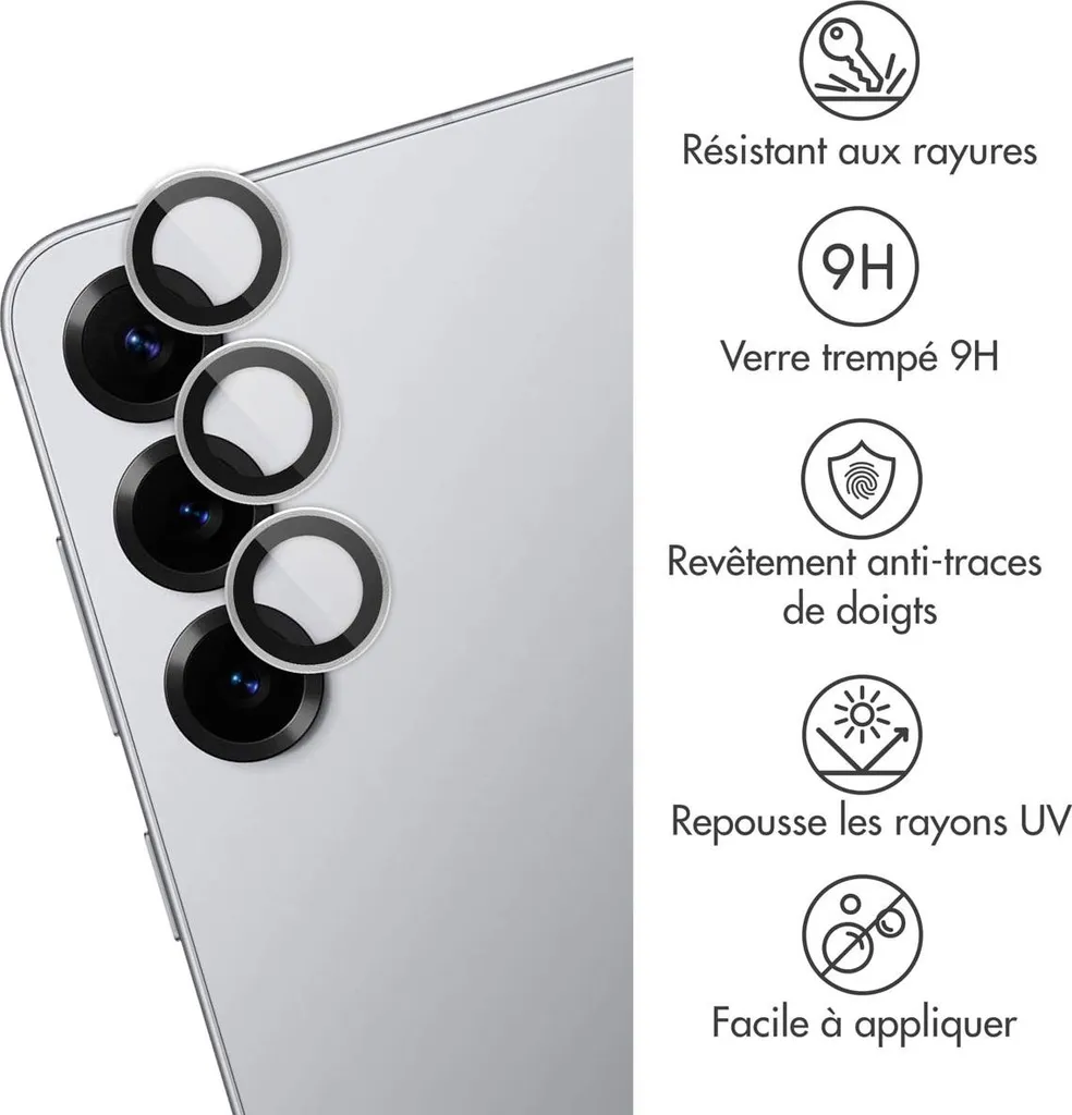 iMoshion Camera Protector Samsung S25 Plus Silver Shadow - Glow Up! - 6