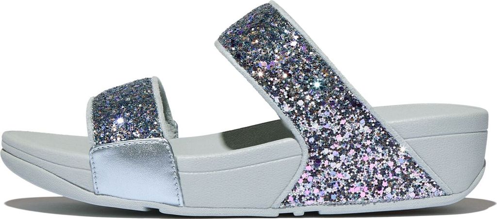 FitFlop Lulu Multi-Tonal Glitter Slides Quiet Blue Größe EU Produktbild 