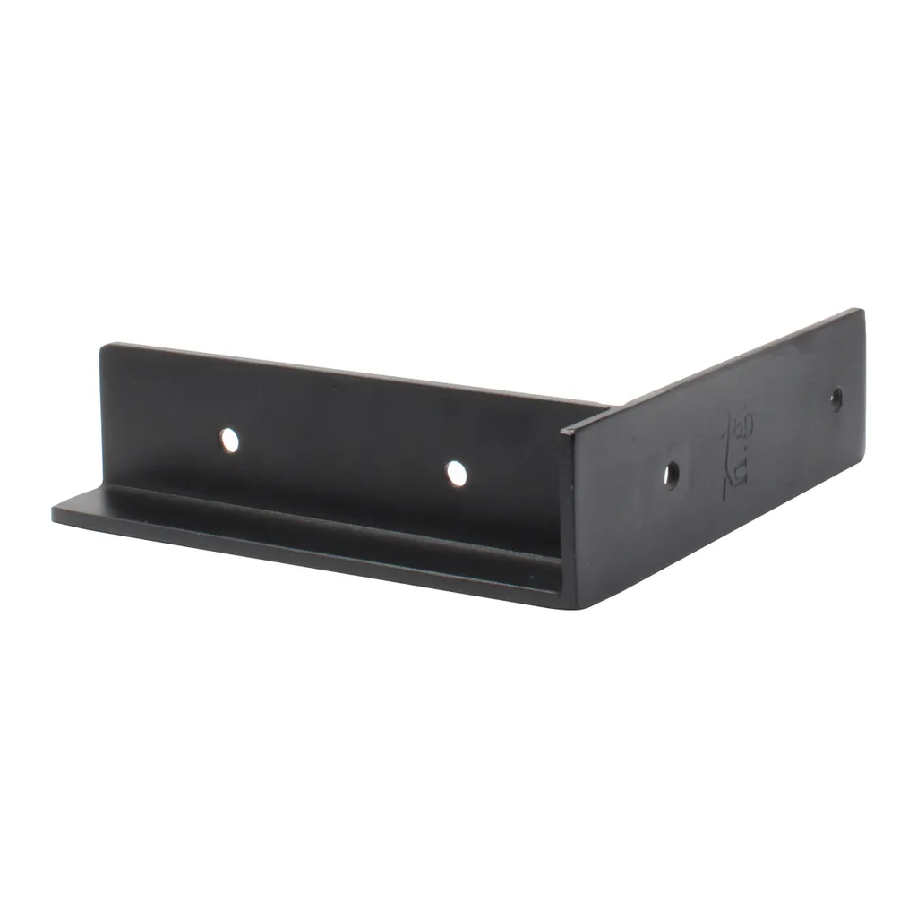 Supporto per Scaffale Zehlendorf 2 Pezzi - Acciaio Robusto Nero - 10
