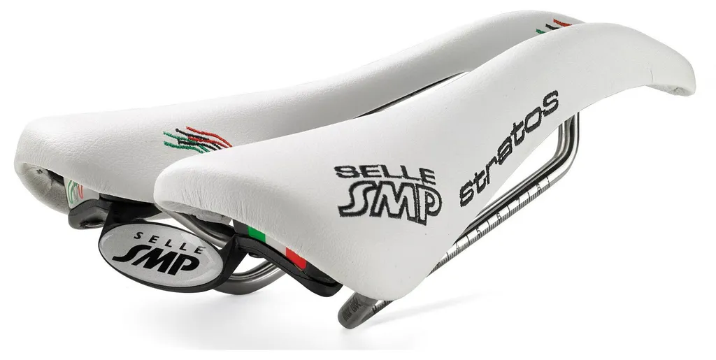 Selle de vélo de course SMP Stratos Blanche - Confort et Assise Sport