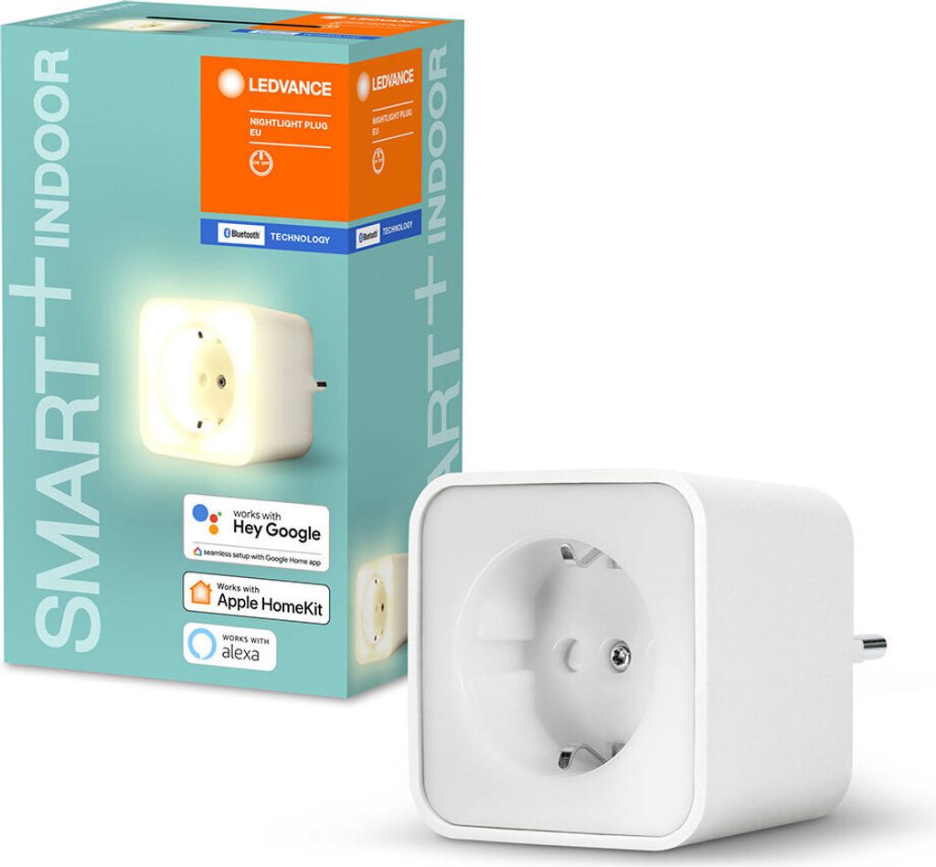 Ledvance Smart+ Plug Steckdose & Nachtlicht Weiß App Google Alexa Apple HomeKit Bluetooth