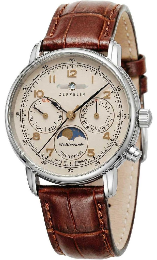 Zegarek Zeppelin 96375 brązowy
