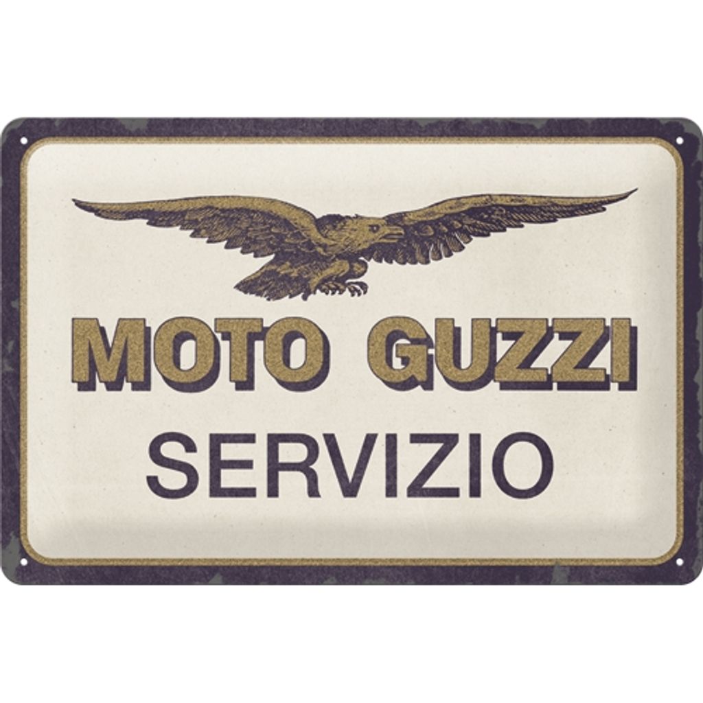 Nostalgic-Art - Piastra di latta 20 x 30 cm - Moto Guzzi - Immagine del prodotto 