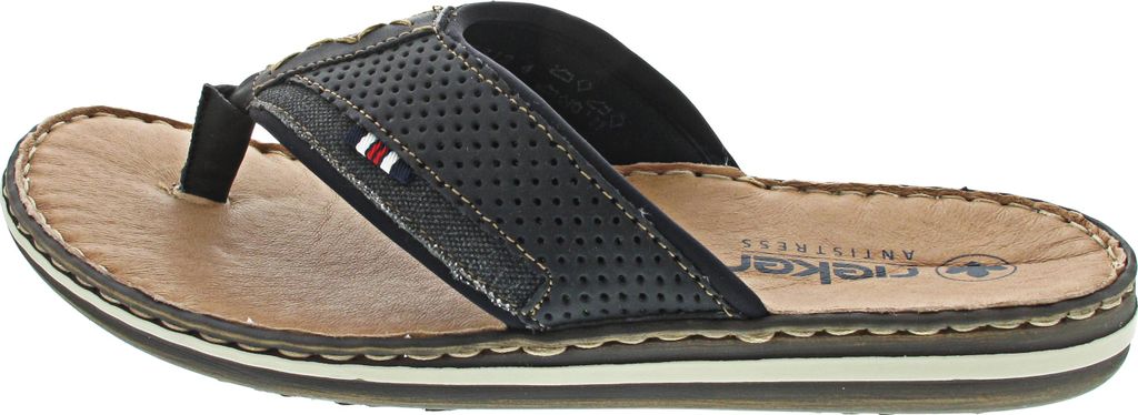 Rieker Herren Pantolette sportlicher Zehentrenner maritim Produktbild 